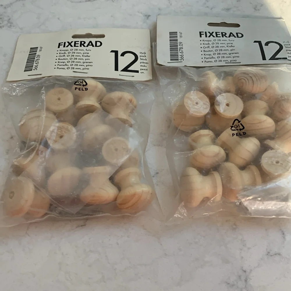 IKEA WOODEN KNOBS